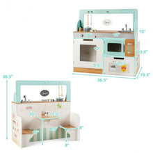 Load image into Gallery viewer, 2 in 1 Kids Wooden Pretend Cooking Playset Toy
