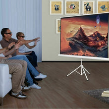 Load image into Gallery viewer, 100" 70 x 70 Portable Square Tripod Screen Projection Projector
