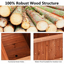 Load image into Gallery viewer, 3' x 3" Wooden Decorative Planter Box for Garden Yard and Window
