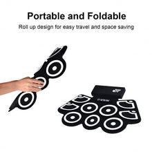 Load image into Gallery viewer, Electronic Silicone Rechargeable Drum Set with Pedals Sticks
