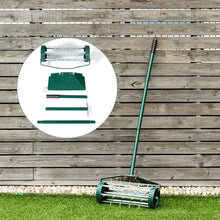 Load image into Gallery viewer, 18-inch Rolling Lawn Aerator roller Push Tine Soil with Fender
