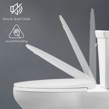 Load image into Gallery viewer, Elongated Slow-Close Toilet Seat with Non-Slip Seat
