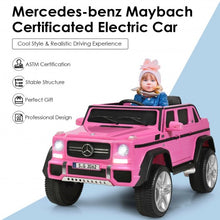 Load image into Gallery viewer, 12V Licensed Mercedes-Benz Kids Ride On Car-Pink
