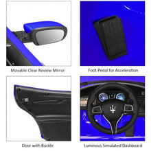 Load image into Gallery viewer, 12 V Remote Control Maserati Licensed Kids Ride on Car-Blue
