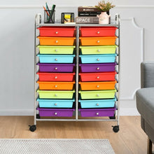 Load image into Gallery viewer, 20 Drawers Storage Rolling Cart Studio Organizer-Color

