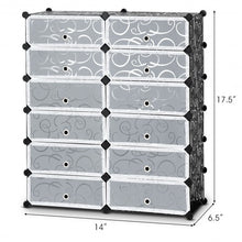 Load image into Gallery viewer, 12 Cubes Portable Shoe Rack
