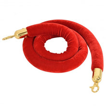 Load image into Gallery viewer, Red Crowd Control Rope with Velvet Rope
