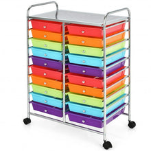 Load image into Gallery viewer, 20 Drawers Storage Rolling Cart Studio Organizer-Color
