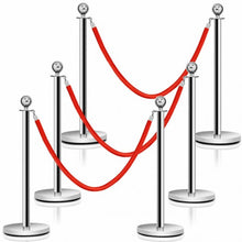 Load image into Gallery viewer, 6 pcs Stanchion Posts Queue Pole
