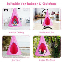 Load image into Gallery viewer, 40" Kids Nest Swing Hanging Seat Hammock -Pink
