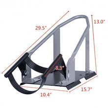 Load image into Gallery viewer, Motorcycle Wheel Chock 17" - 21" Tires Bike Stand Lift Mount Trailer -Silver

