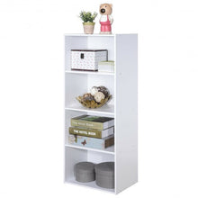 Load image into Gallery viewer, 4 Tier Open Shelf  Storage Display Cabinet-White
