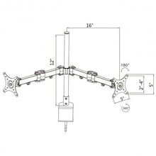 Load image into Gallery viewer, Dual LCD Monitor Spring Arms TV Bracket Desk Mount Stand 2 Screens
