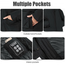 Load image into Gallery viewer, Men's Hooded Insulated Winter Puffer Parka Coat-Black-XXXL

