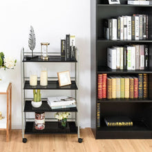 Load image into Gallery viewer, 4 Tiers Rolling Storage Cart Utility Trolley
