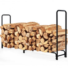 Load image into Gallery viewer, 8 Feet Outdoor Steel Firewood Log Rack
