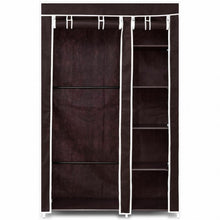 Load image into Gallery viewer, 69" Portable Closet Storage Organizer Clothes Wardrobe-Brown
