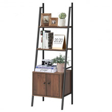 Load image into Gallery viewer, Ladder Shelf 3 Tier Bookcase Metal Frame Bookshelf
