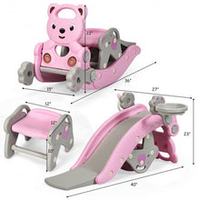 Load image into Gallery viewer, 4-in-1Baby Rocking Horse Slide Set-Pink

