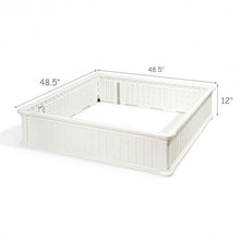 Load image into Gallery viewer, 48.5" Raised Garden Bed Planter for Flower Vegetables Patio-White
