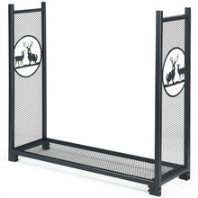Load image into Gallery viewer, 4ft Heavy Duty Firewood Log Rack for Fireplace Stove Fire Pit
