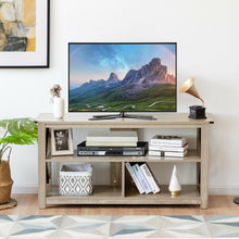 Load image into Gallery viewer, Modern Farmhouse TV Stand Entertainment Center for TV's up to 55" w/Open Shelves
