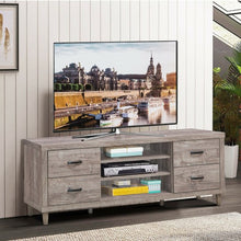 Load image into Gallery viewer, 65" TV Stand with Storage Shelves &amp; 4 Drawers
