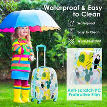 Load image into Gallery viewer, 2 pcs Kids Luggage Set 12" Backpack &amp; 16" Rolling Suitcase Travel
