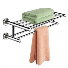 Load image into Gallery viewer, Wall Mounted Stainless Steel Towel Storage Rack
