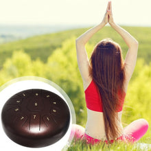 Load image into Gallery viewer, 10" High Carbon 11 Notes Steel Tongue Drum with Drum Hammer-Coffee
