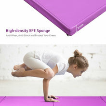 Load image into Gallery viewer, 4' x 10' x 2" Folding Gymnastics Tumbling Gym Mat-Purple
