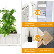 Load image into Gallery viewer, 48.5" Raised Garden Bed Planter for Flower Vegetables Patio-White

