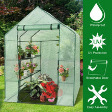 Load image into Gallery viewer, 8 shelves Mini Walk In Greenhouse Outdoor Gardening Plant Green House
