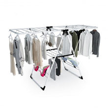 Load image into Gallery viewer, White Portable Laundry Clothes Storage Drying Rack
