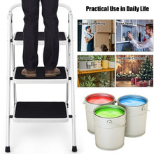 Load image into Gallery viewer, HD 3 Step Ladder Platform Lightweight Folding Stool
