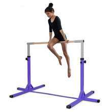 Load image into Gallery viewer, Adjustable Gymnastics Horizontal Bar for Kids-Purple

