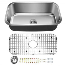 Load image into Gallery viewer, 31'' Stainless Steel Single Bowl Kitchen Sink Basin
