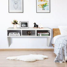 Load image into Gallery viewer, Wall Mounted Floating Computer Table Desk Storage Shelf-White
