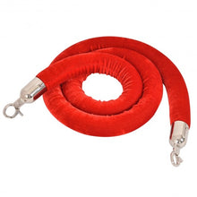 Load image into Gallery viewer, Crowd Control Velvet Rope with Polished Hooks

