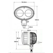 Load image into Gallery viewer, 3.5" 10W Blue Forklift Safety Light Cree LED Work Lamp Flood Beam Car Truck Boat

