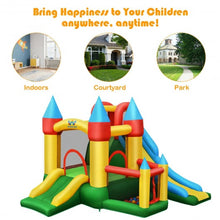 Load image into Gallery viewer, Kids Inflatable Dual Slide Jumping  Castle with 780W Blower

