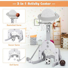 Load image into Gallery viewer, 3 in 1 Kids Basketball Hoop Set with Balls-White
