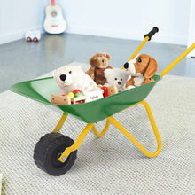 Load image into Gallery viewer, Outdoor Garden Backyard Play Toy Kids Metal Wheelbarrow-Green

