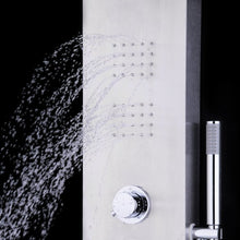 Load image into Gallery viewer, 59” Stainless Steel Shower Panel with Massage Jets &amp; Hand Shower
