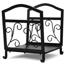 Load image into Gallery viewer, Fireplace Log Holder Iron Indoor Firewood Rack

