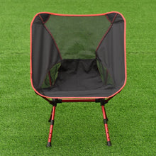 Load image into Gallery viewer, Outdoor Adjustable Folding Aluminum Camping Chair w/ Bag-Red
