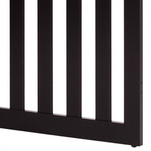 Load image into Gallery viewer, 35" Folding Standing 2/4 Panel Wood Pet Fence-Brown-A
