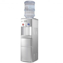 Load image into Gallery viewer, Top Loading Water Dispenser with Built-In Ice Maker Machine-Silver
