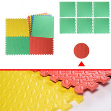 Load image into Gallery viewer, 48 Sq Ft EVA Foam Floor Interlocking Mat Show Floor Garage Gym Mat Multi-Color
