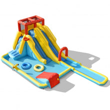 Load image into Gallery viewer, 7-in-1 Inflatable Dual Slide Water Park Bounce House Without Blower
